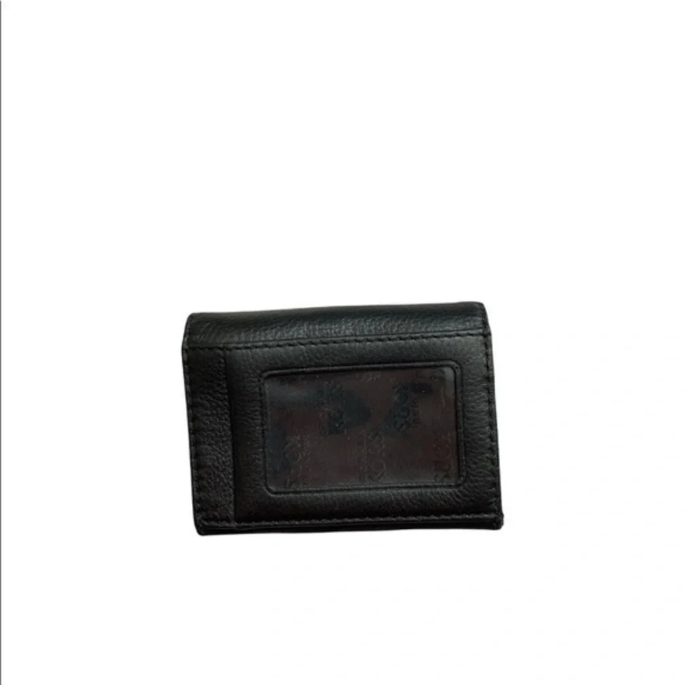 Michael kors black leather mini wallet